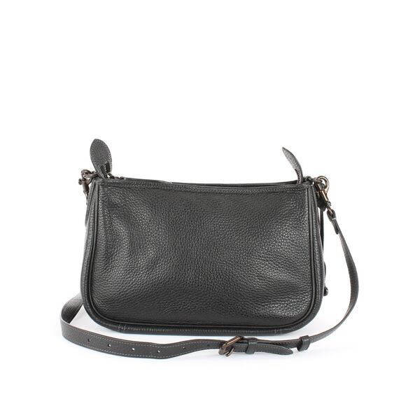 Coach Cary Black Leather Shoulder Bag - Picture 2 of 8